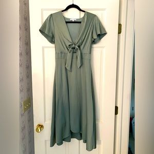 Poppy Satin Midi Dress by Baltic Born